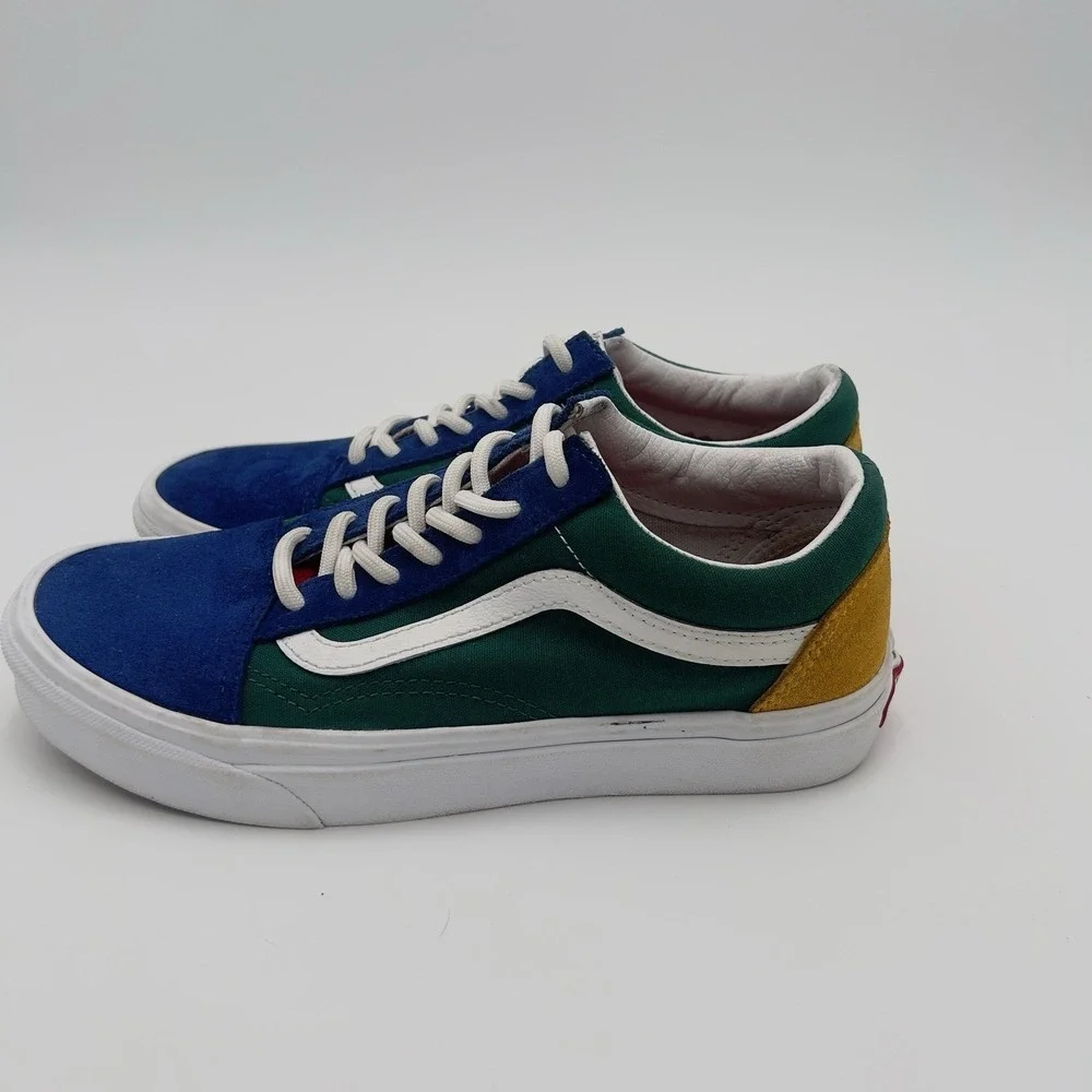 Vans Old Skool Yacht Club Blue Green Yellow‎ Men's 5.5 Women's 7 Sneakers